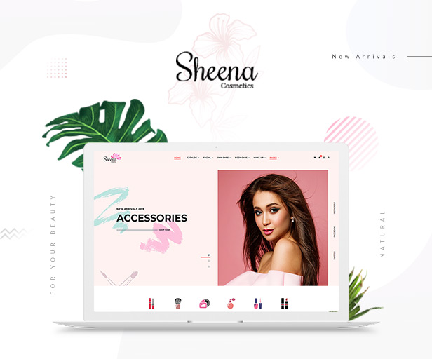 Sheena - Beauty Cosmetic Shopify Theme - 1